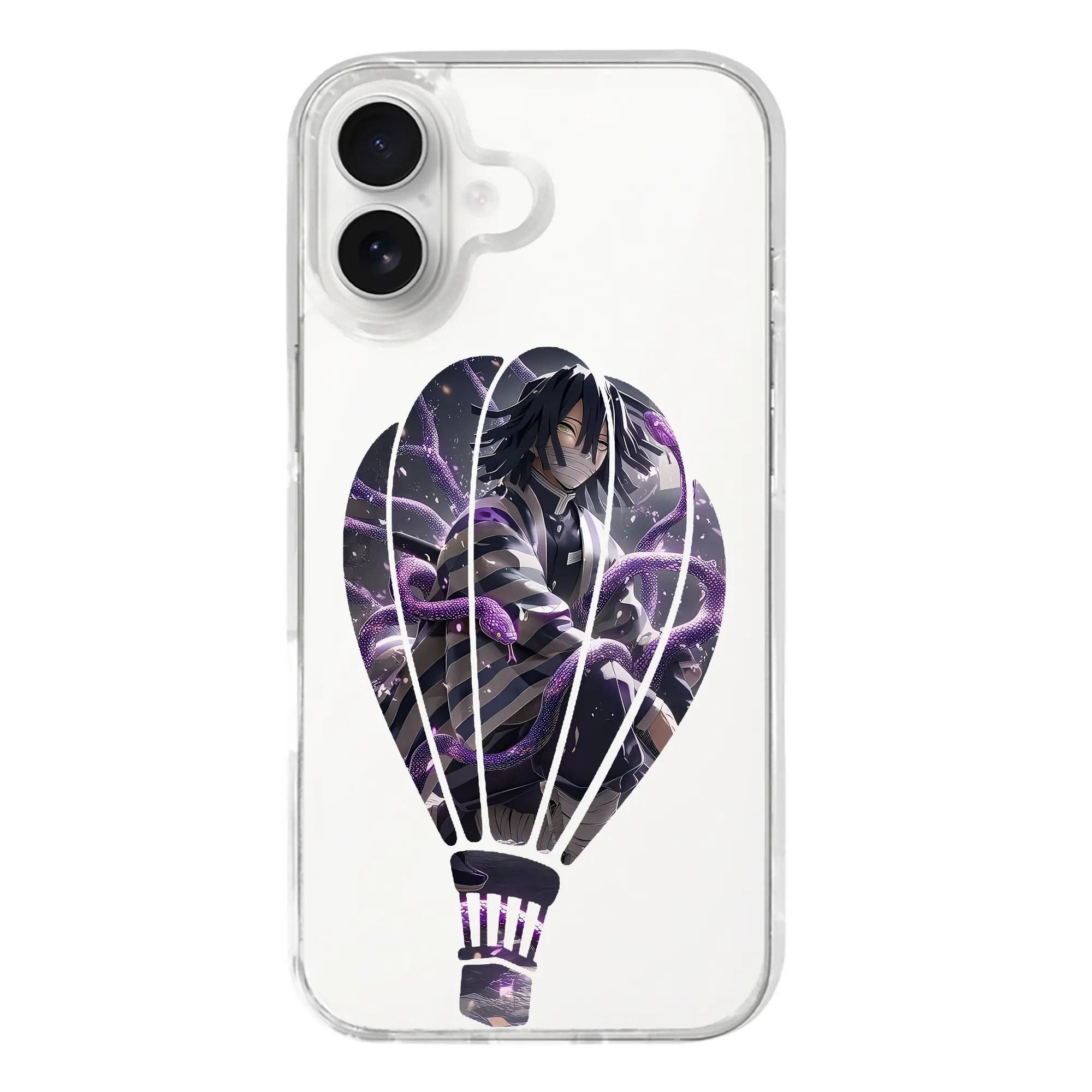 鬼滅の刃 グッズ,伊黒 小芭内 - iPhone 17シリーズ 透明スマホケース – 薄型・耐衝撃・精密フィット保護カバー